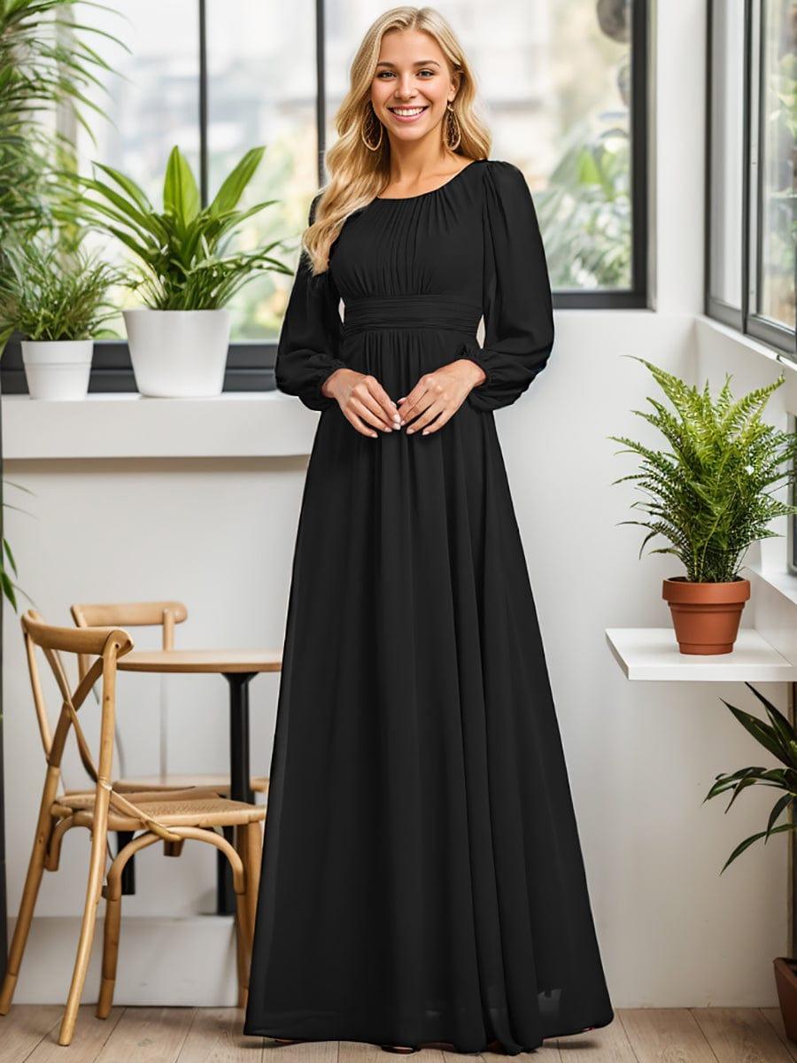 ever CELESTE|Chiffon High Empire Waist Puff Sleeve Mother Dress