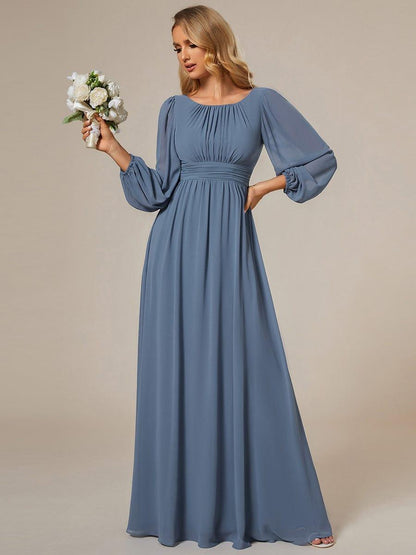 Dusty Blue Bridesmaid Gowns