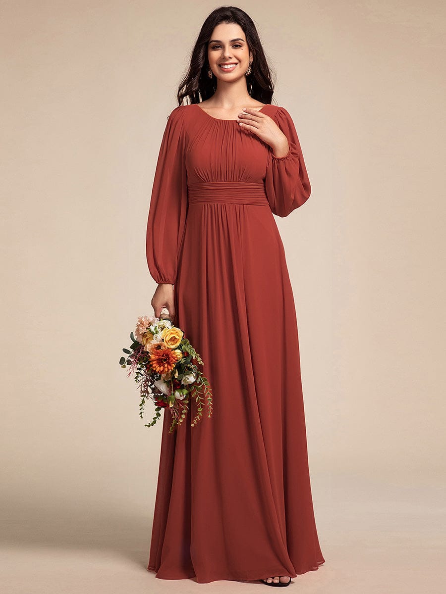 ever CELESTE|Chiffon High Empire Waist Puff Sleeve Mother Dress