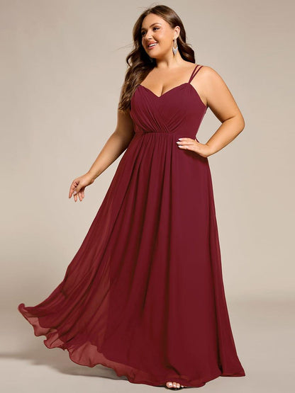 ever RUBY|Convertible Chiffon Lace Open Back Spaghetti Straps Bridesmaid Dress