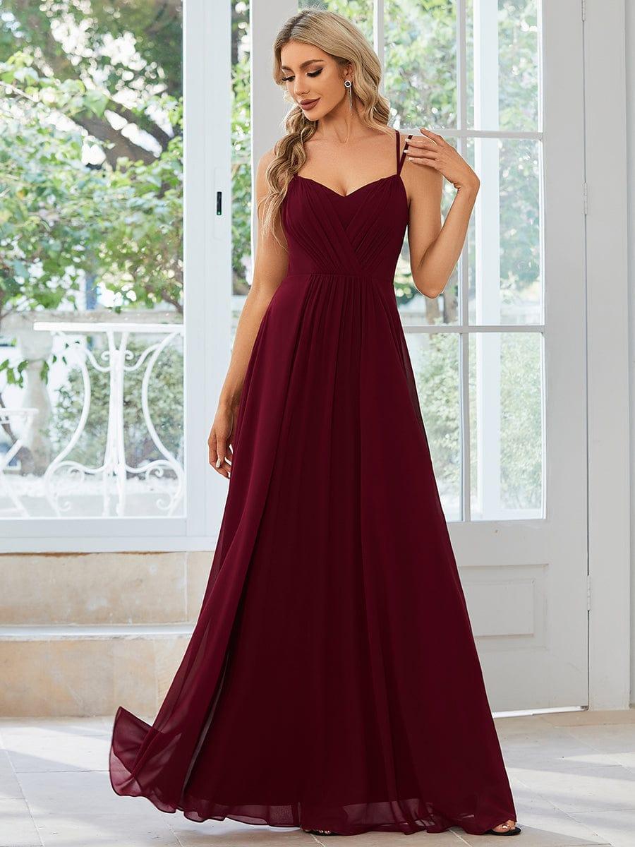ever RUBY|Convertible Chiffon Lace Open Back Spaghetti Straps Bridesmaid Dress