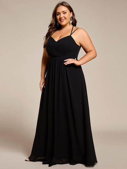 ever RUBY|Convertible Chiffon Lace Open Back Spaghetti Straps Bridesmaid Dress