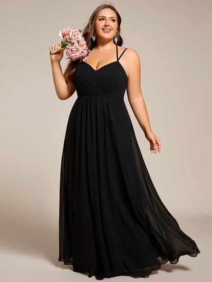 ever RUBY|Convertible Chiffon Lace Open Back Spaghetti Straps Bridesmaid Dress