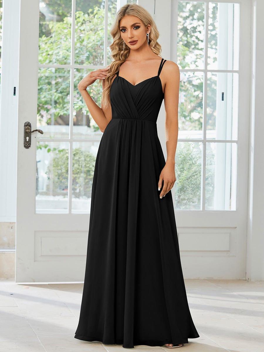ever RUBY|Convertible Chiffon Lace Open Back Spaghetti Straps Bridesmaid Dress