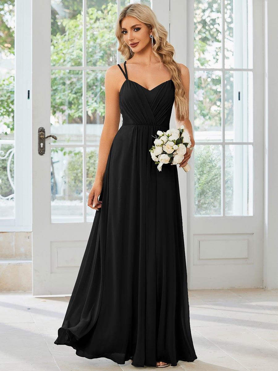 ever RUBY|Convertible Chiffon Lace Open Back Spaghetti Straps Bridesmaid Dress