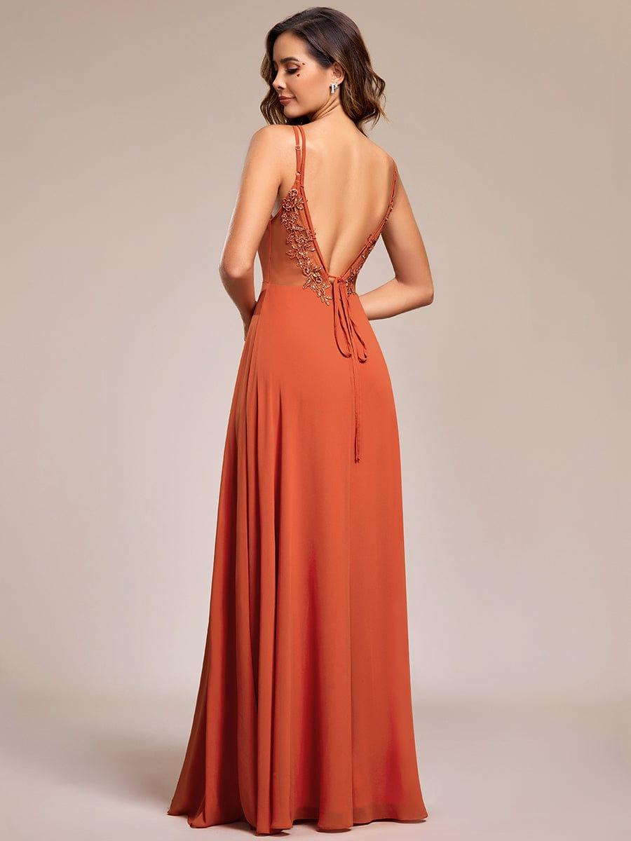 ever RUBY|Convertible Chiffon Lace Open Back Spaghetti Straps Bridesmaid Dress