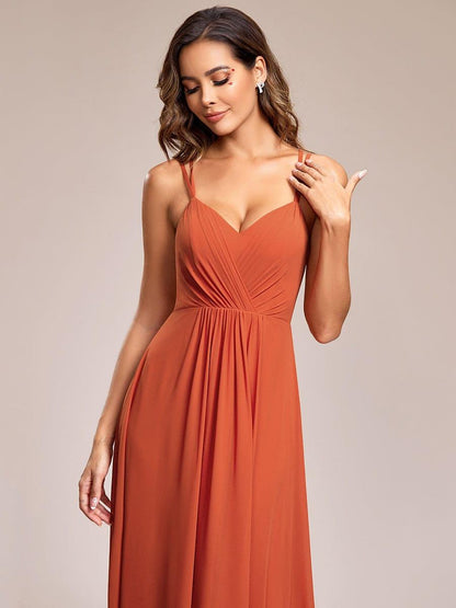 ever RUBY|Convertible Chiffon Lace Open Back Spaghetti Straps Bridesmaid Dress