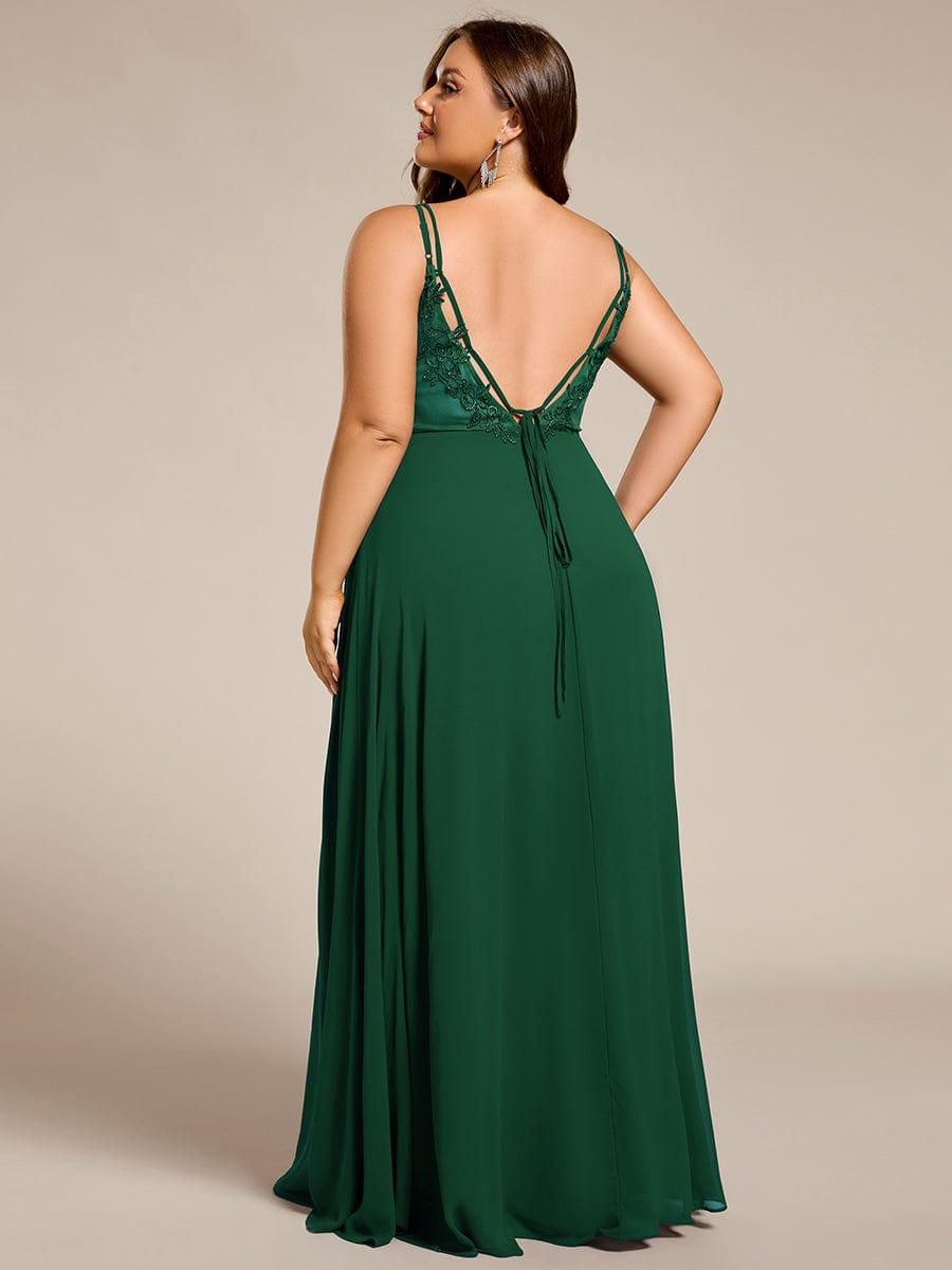 ever RUBY|Convertible Chiffon Lace Open Back Spaghetti Straps Bridesmaid Dress
