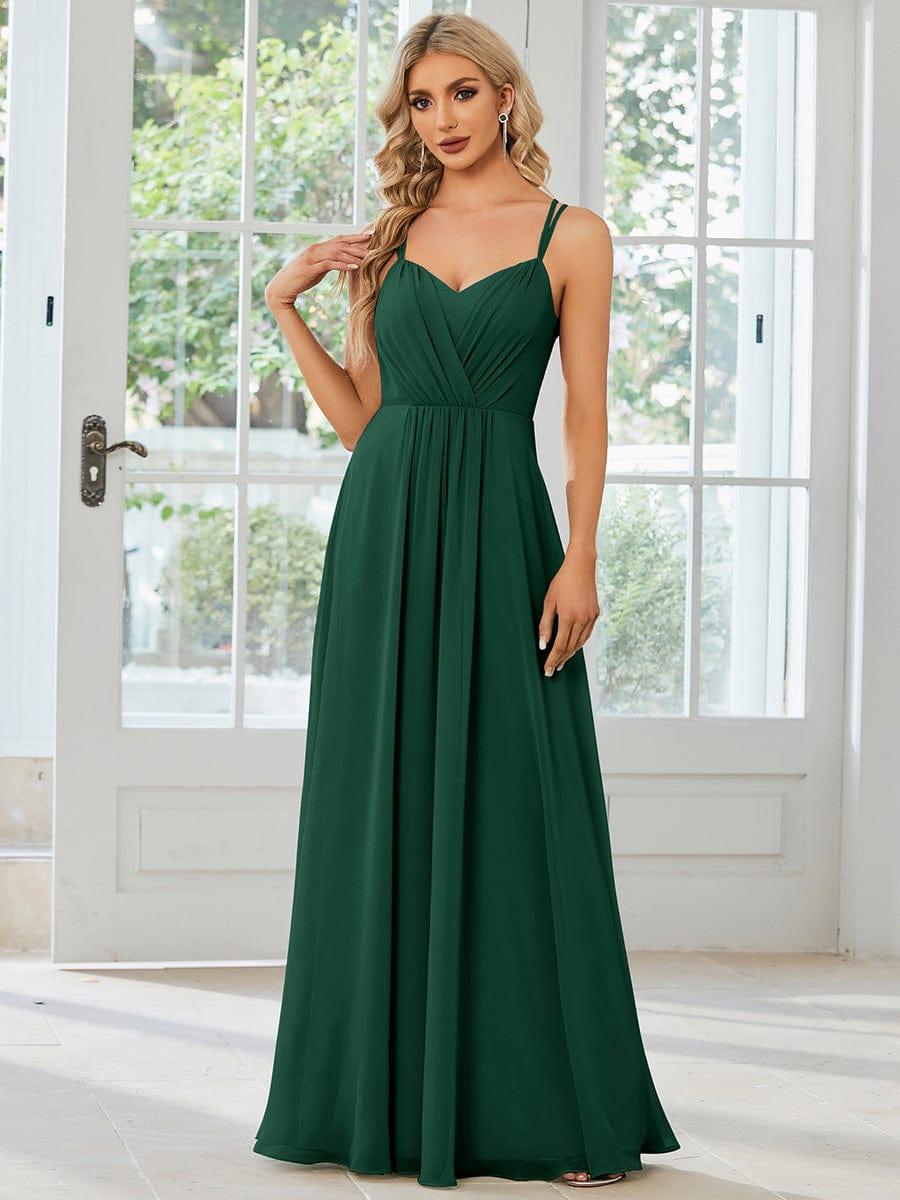 ever RUBY|Convertible Chiffon Lace Open Back Spaghetti Straps Bridesmaid Dress