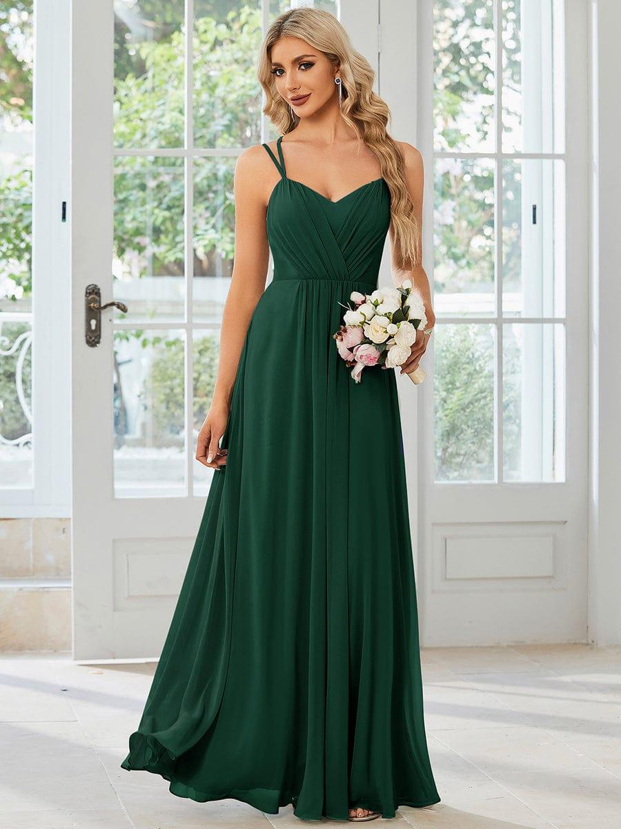 ever RUBY|Convertible Chiffon Lace Open Back Spaghetti Straps Bridesmaid Dress