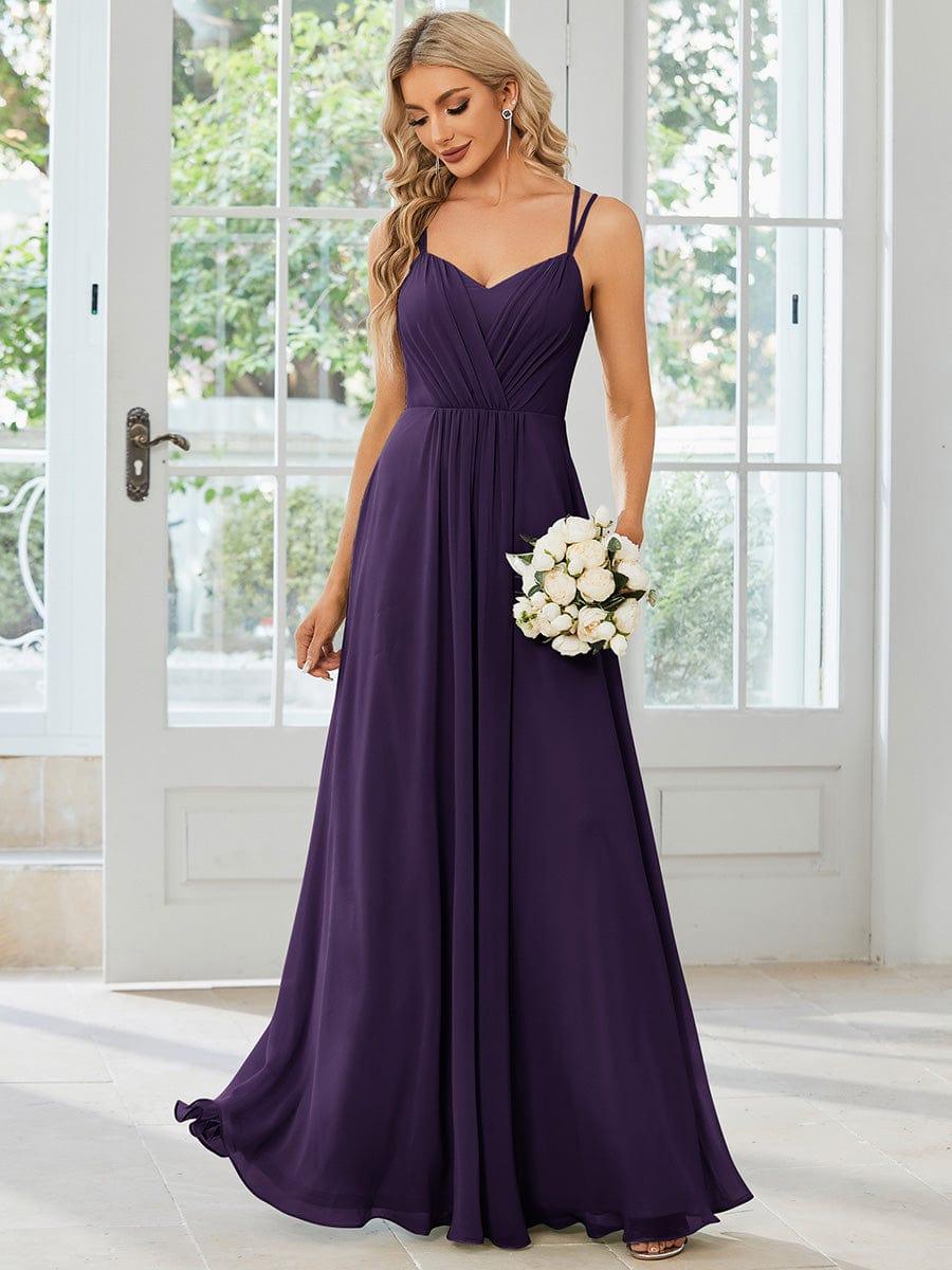 ever RUBY|Convertible Chiffon Lace Open Back Spaghetti Straps Bridesmaid Dress
