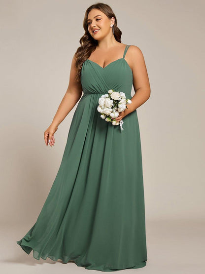 ever RUBY|Convertible Chiffon Lace Open Back Spaghetti Straps Bridesmaid Dress