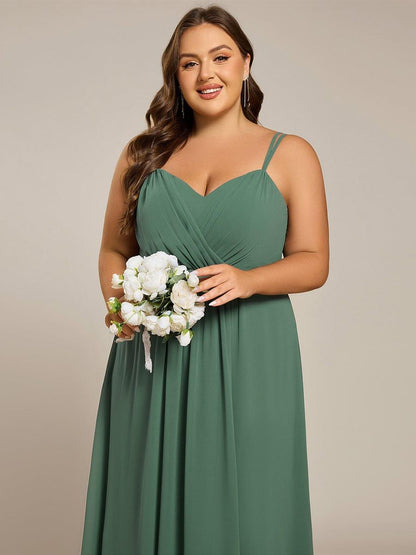 ever RUBY|Convertible Chiffon Lace Open Back Spaghetti Straps Bridesmaid Dress