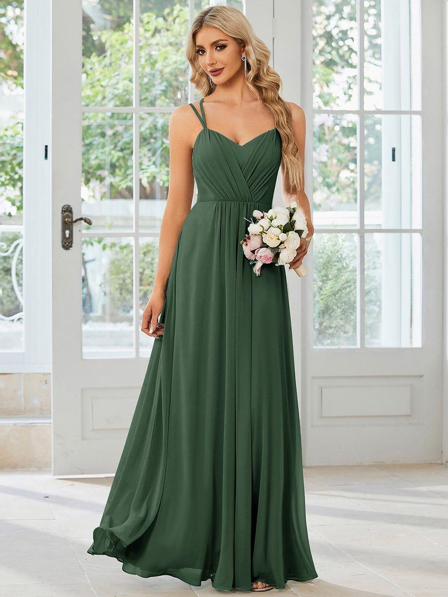 ever RUBY|Convertible Chiffon Lace Open Back Spaghetti Straps Bridesmaid Dress
