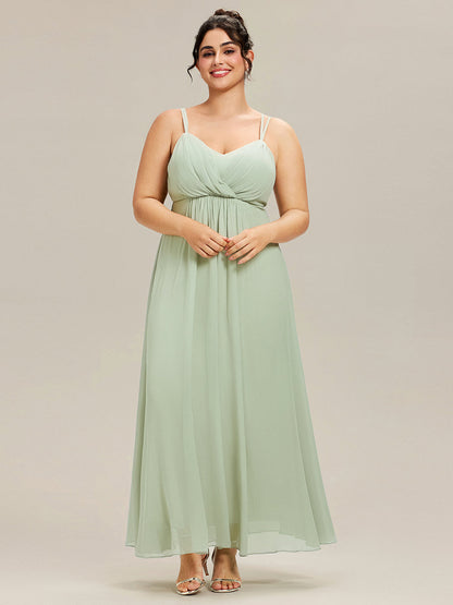 ever RUBY|Convertible Chiffon Lace Open Back Spaghetti Straps Bridesmaid Dress