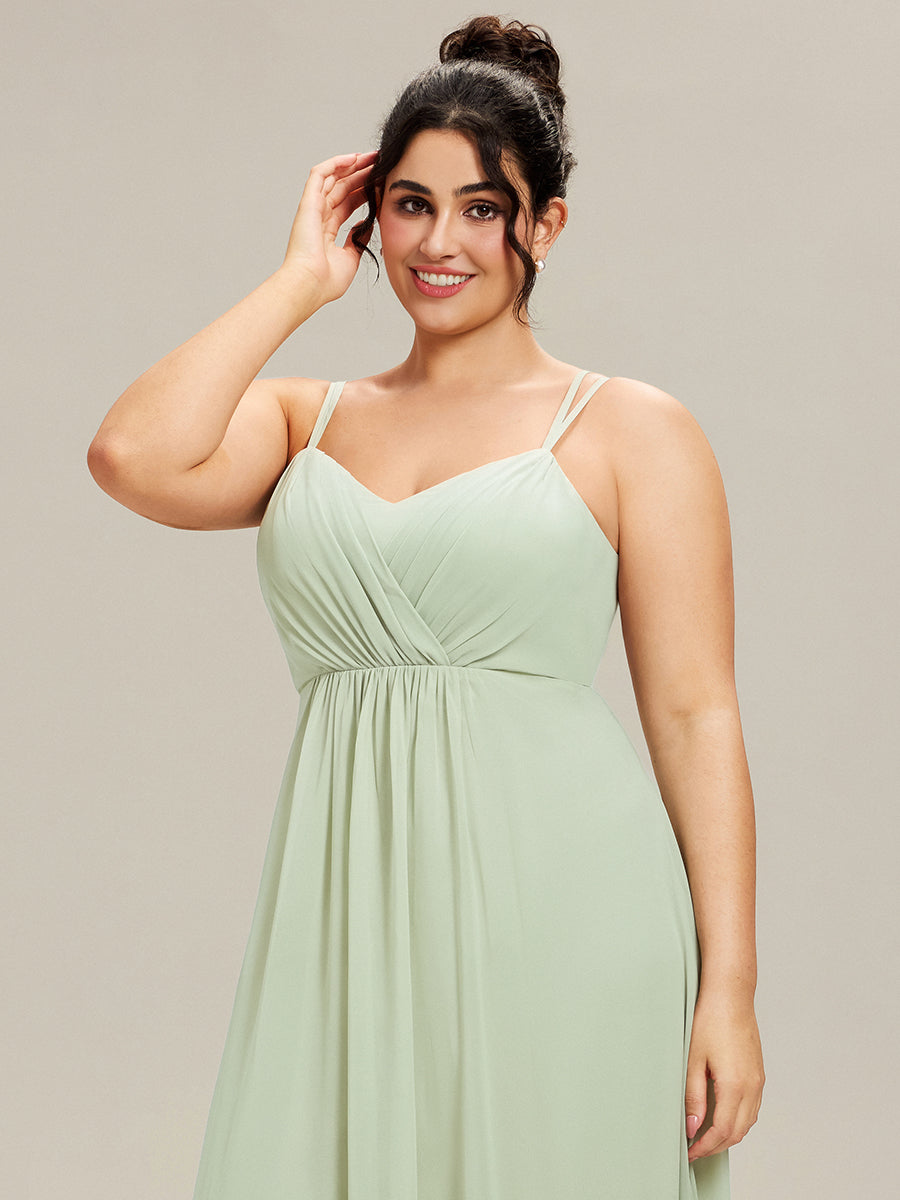 ever RUBY|Convertible Chiffon Lace Open Back Spaghetti Straps Bridesmaid Dress