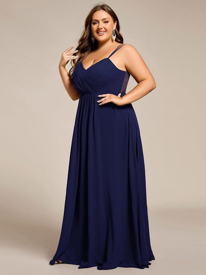 ever RUBY|Convertible Chiffon Lace Open Back Spaghetti Straps Bridesmaid Dress