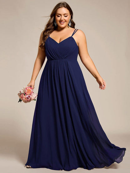 ever RUBY|Convertible Chiffon Lace Open Back Spaghetti Straps Bridesmaid Dress