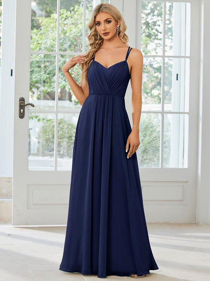 ever RUBY|Convertible Chiffon Lace Open Back Spaghetti Straps Bridesmaid Dress