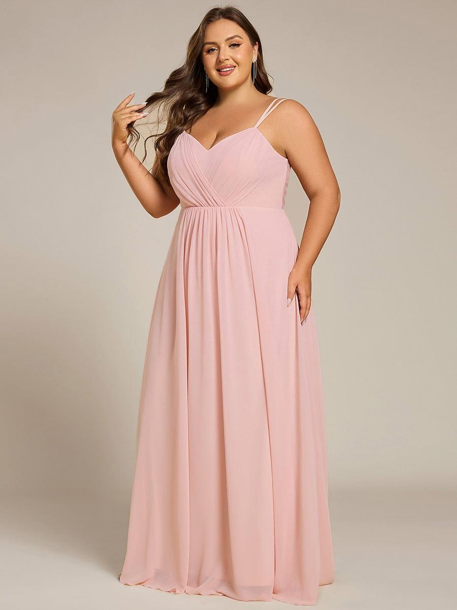 ever RUBY|Convertible Chiffon Lace Open Back Spaghetti Straps Bridesmaid Dress