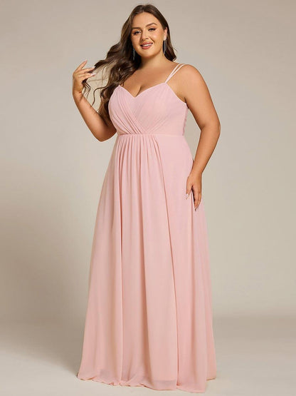 ever RUBY|Convertible Chiffon Lace Open Back Spaghetti Straps Bridesmaid Dress