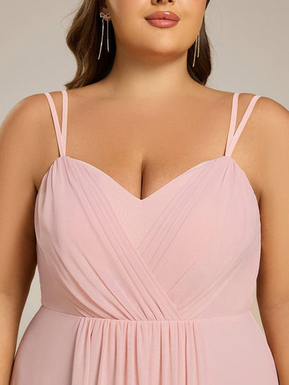 ever RUBY|Convertible Chiffon Lace Open Back Spaghetti Straps Bridesmaid Dress