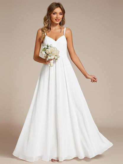 ever RUBY|Convertible Chiffon Lace Open Back Spaghetti Straps Bridesmaid Dress