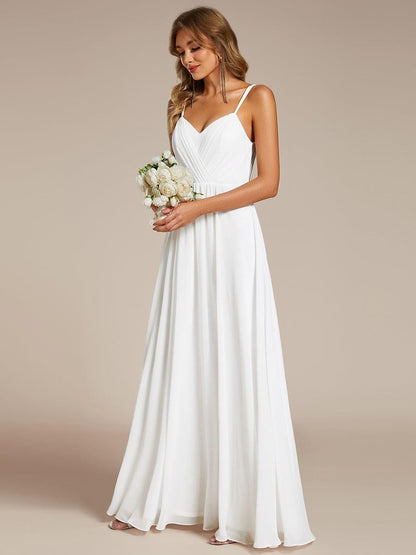 ever RUBY|Convertible Chiffon Lace Open Back Spaghetti Straps Bridesmaid Dress