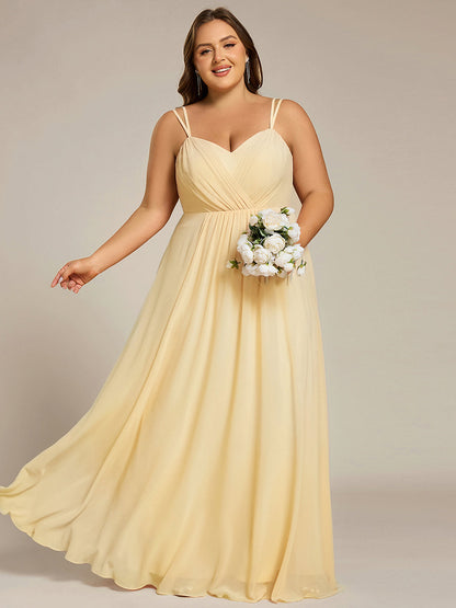 ever RUBY|Convertible Chiffon Lace Open Back Spaghetti Straps Bridesmaid Dress
