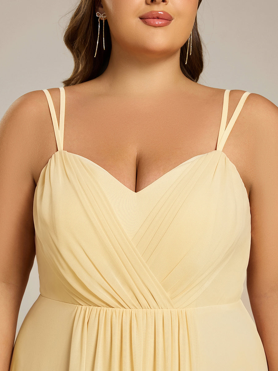 ever RUBY|Convertible Chiffon Lace Open Back Spaghetti Straps Bridesmaid Dress