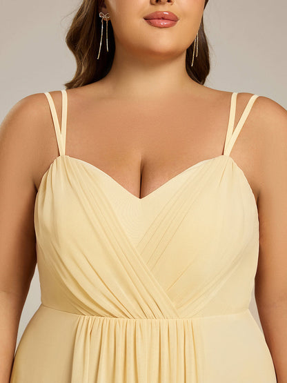 ever RUBY|Convertible Chiffon Lace Open Back Spaghetti Straps Bridesmaid Dress
