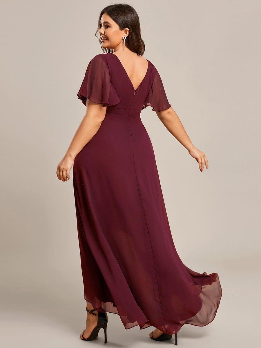 ever OREE|Charming Chiffon Bridesmaid Dress with Lotus Leaf Hemline
