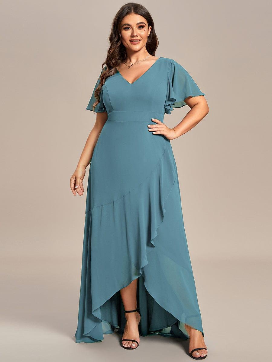 ever OREE|Charming Chiffon Bridesmaid Dress with Lotus Leaf Hemline