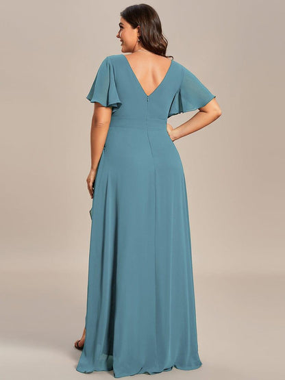 ever OREE|Charming Chiffon Bridesmaid Dress with Lotus Leaf Hemline