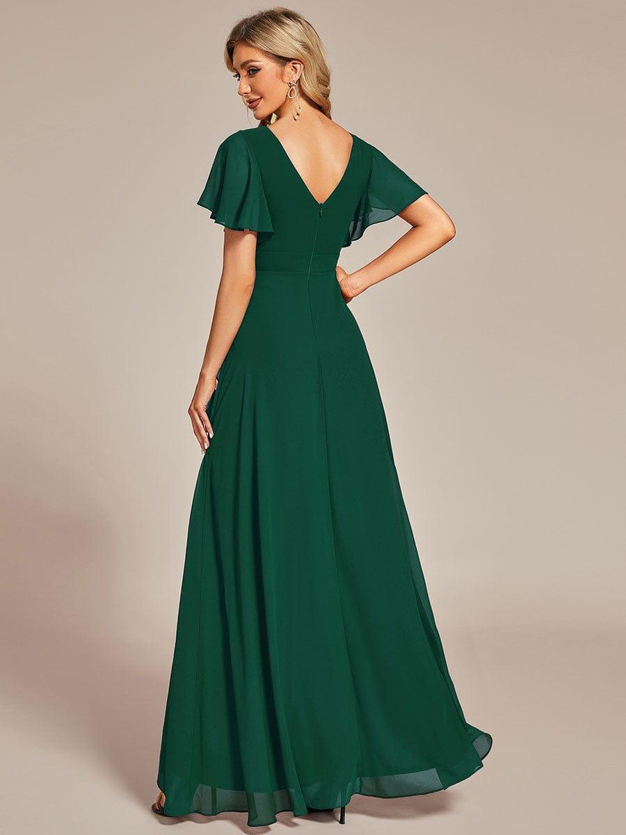 ever OREE|Charming Chiffon Bridesmaid Dress with Lotus Leaf Hemline