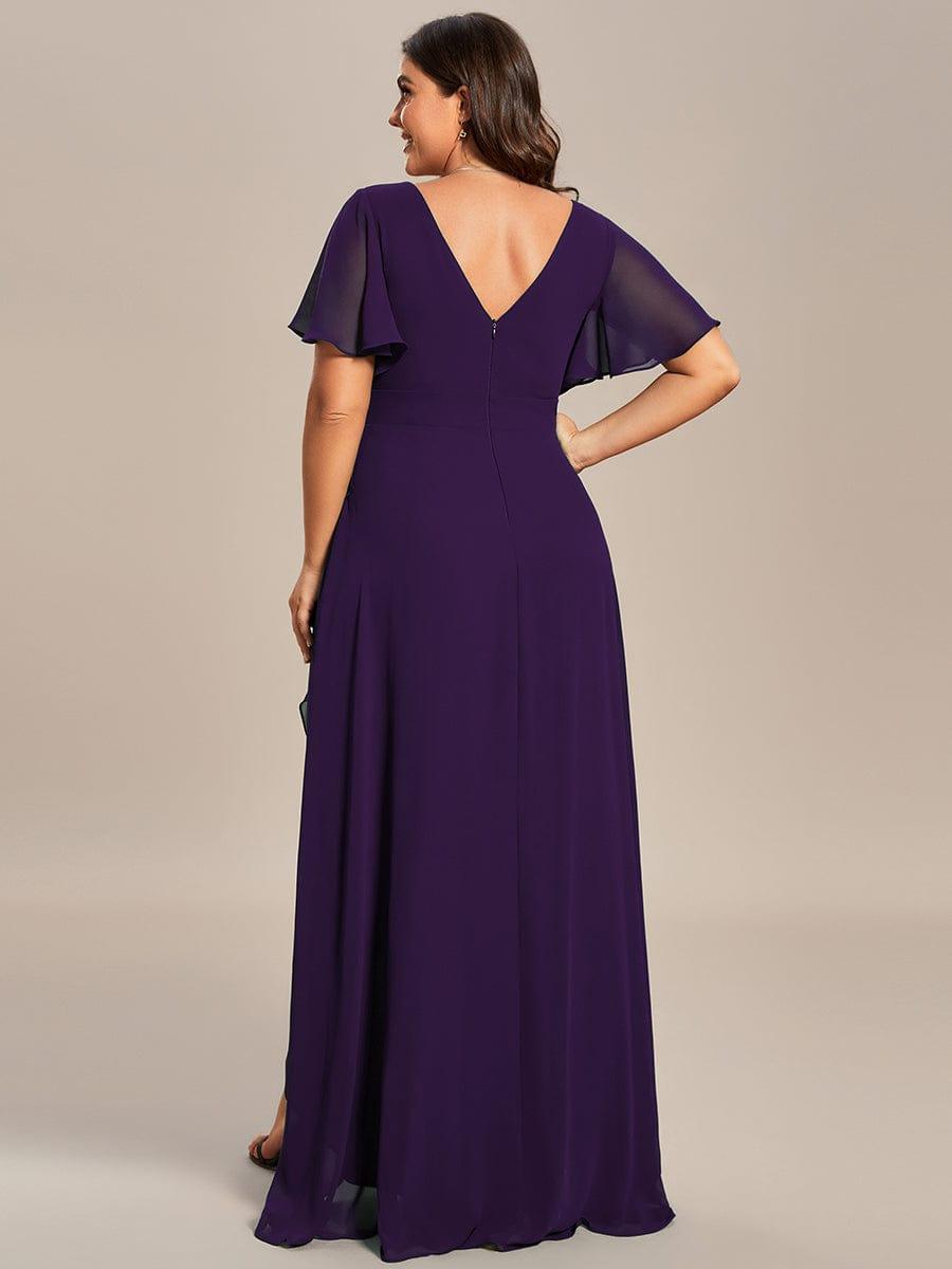 ever OREE|Charming Chiffon Bridesmaid Dress with Lotus Leaf Hemline