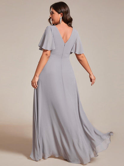 ever OREE|Charming Chiffon Bridesmaid Dress with Lotus Leaf Hemline