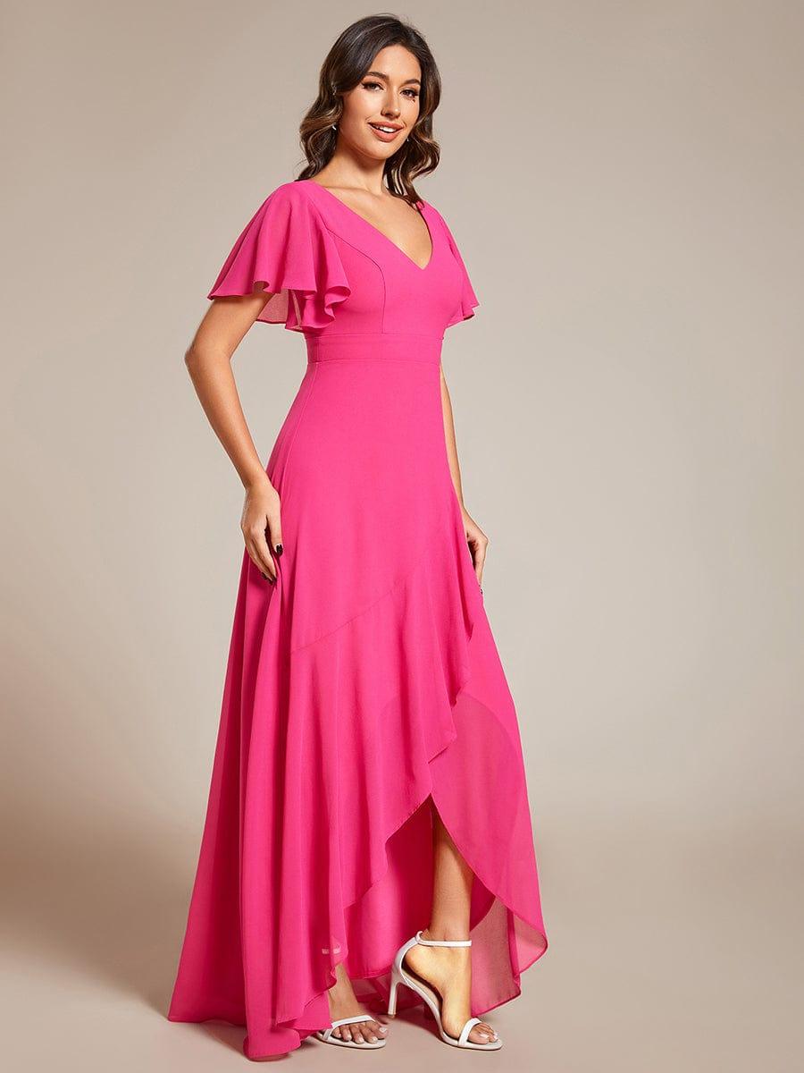 ever OREE|Charming Chiffon Bridesmaid Dress with Lotus Leaf Hemline