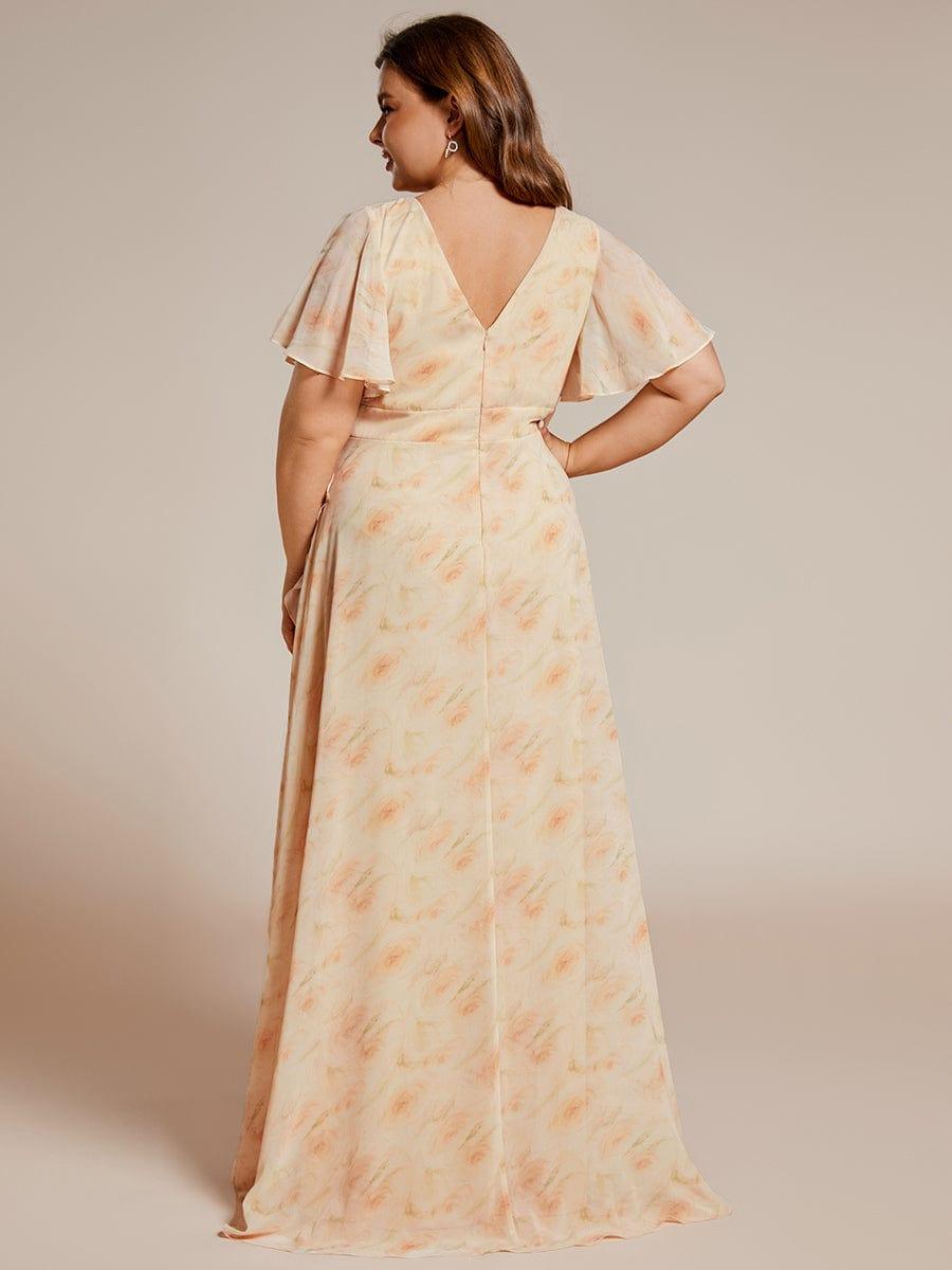 ever OREE|Charming Chiffon Bridesmaid Dress with Lotus Leaf Hemline