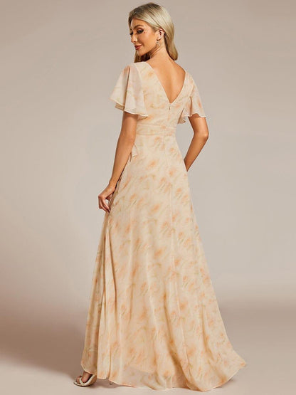ever OREE|Charming Chiffon Bridesmaid Dress with Lotus Leaf Hemline