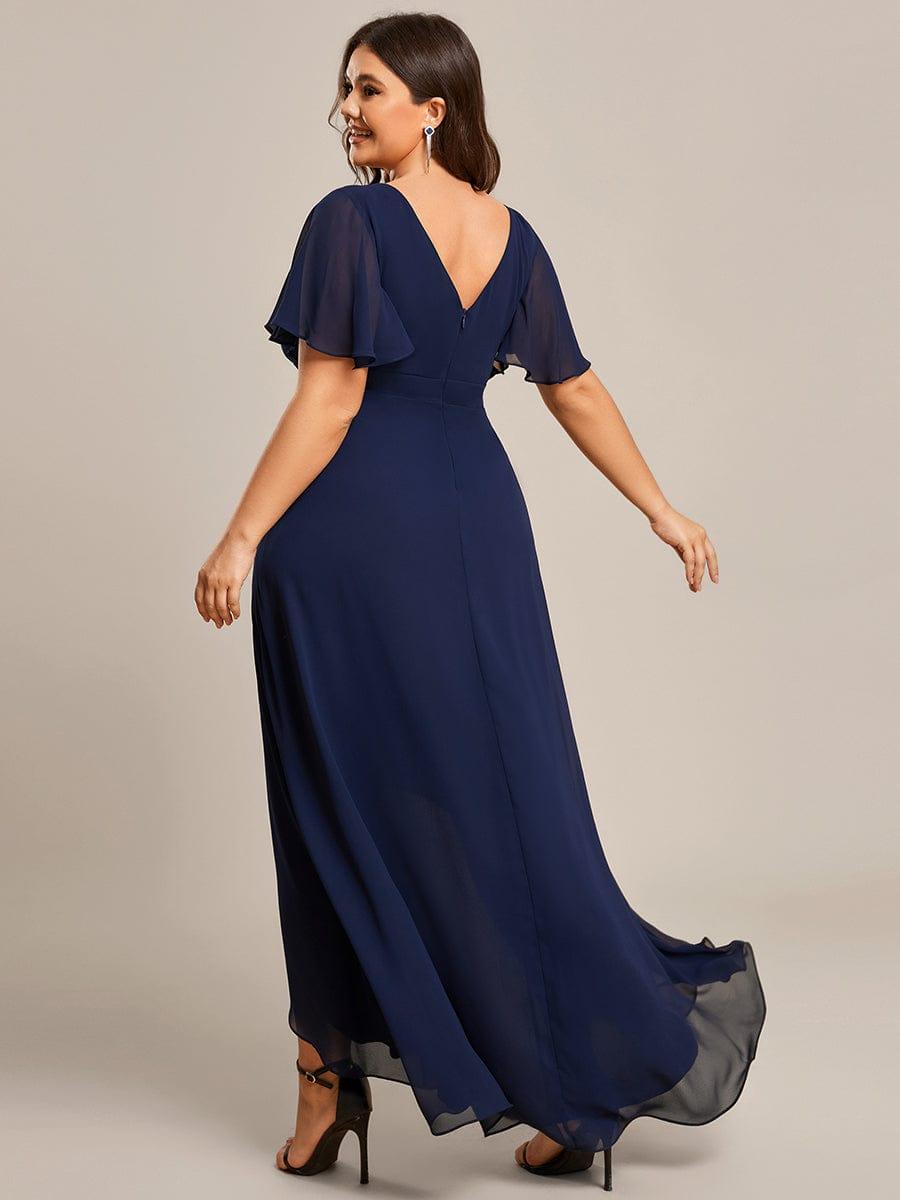 ever OREE|Charming Chiffon Bridesmaid Dress with Lotus Leaf Hemline