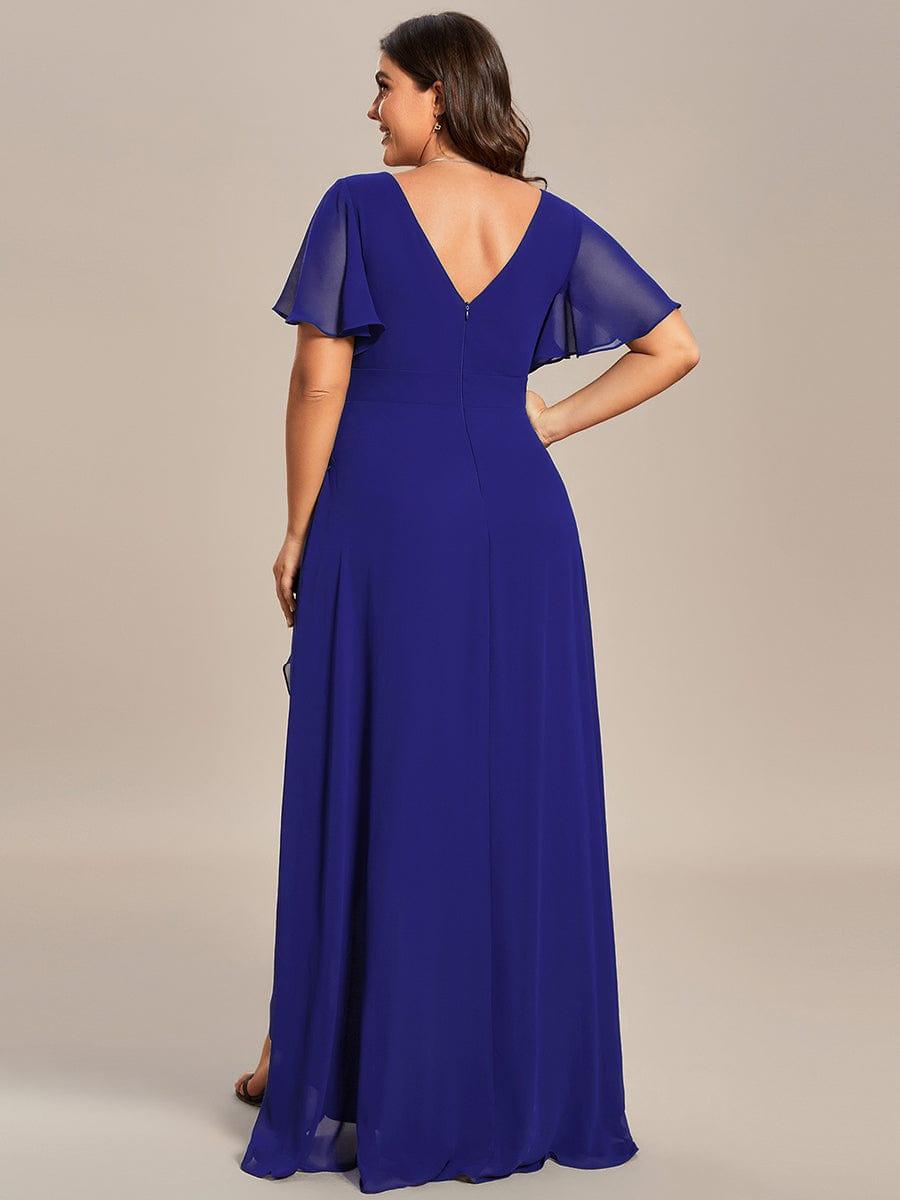 ever OREE|Charming Chiffon Bridesmaid Dress with Lotus Leaf Hemline