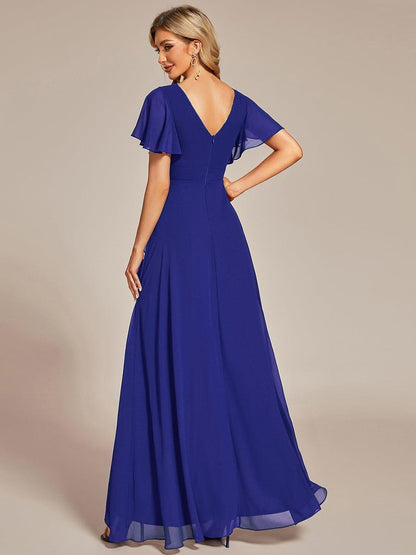 ever OREE|Charming Chiffon Bridesmaid Dress with Lotus Leaf Hemline