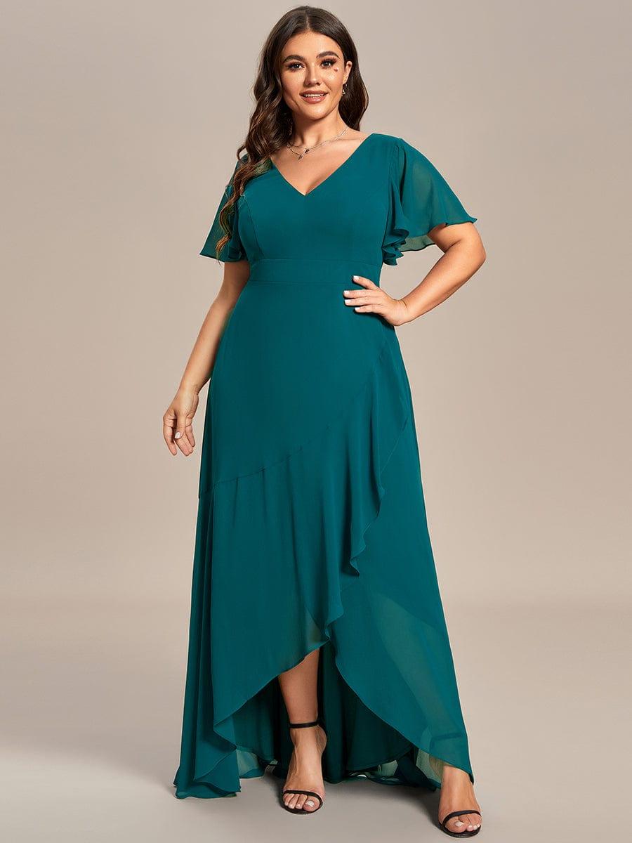 ever OREE|Charming Chiffon Bridesmaid Dress with Lotus Leaf Hemline