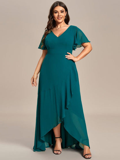 ever OREE|Charming Chiffon Bridesmaid Dress with Lotus Leaf Hemline