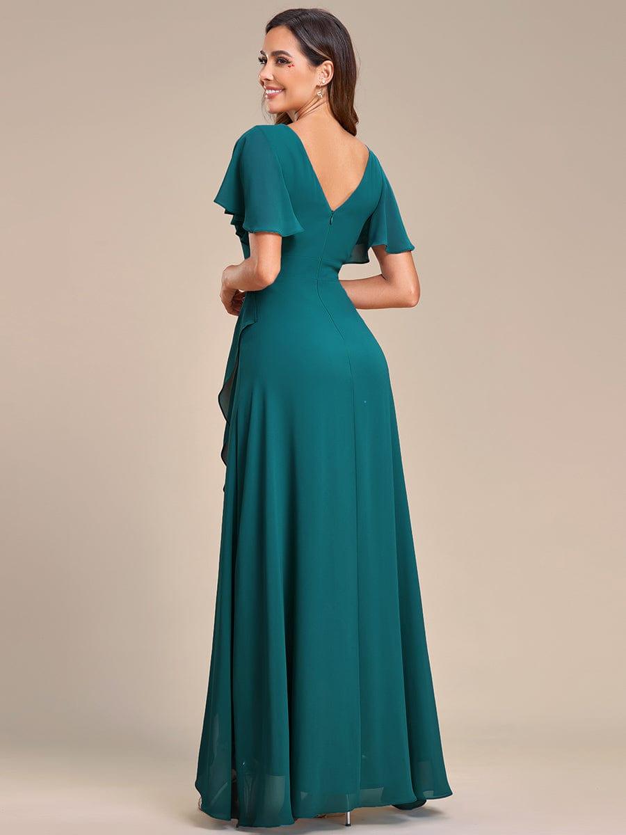 ever OREE|Charming Chiffon Bridesmaid Dress with Lotus Leaf Hemline