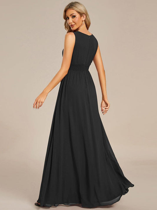 ever KALIA|Hollow Out Sleeveless Maxi Wedding Guest Dress