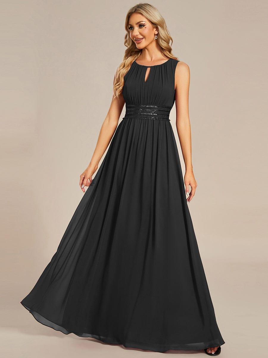 ever KALIA|Hollow Out Sleeveless Maxi Wedding Guest Dress