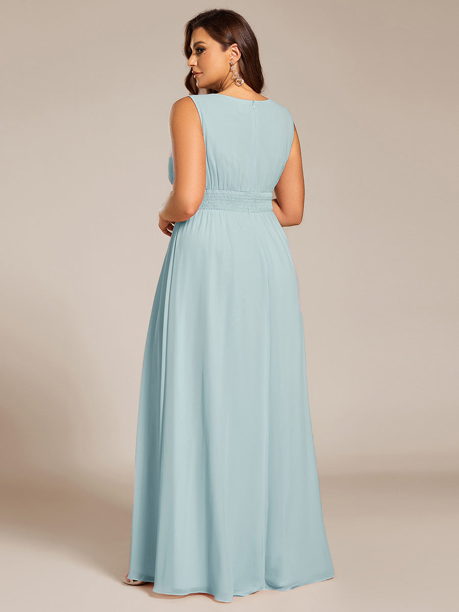 ever KALIA|Hollow Out Sleeveless Maxi Wedding Guest Dress