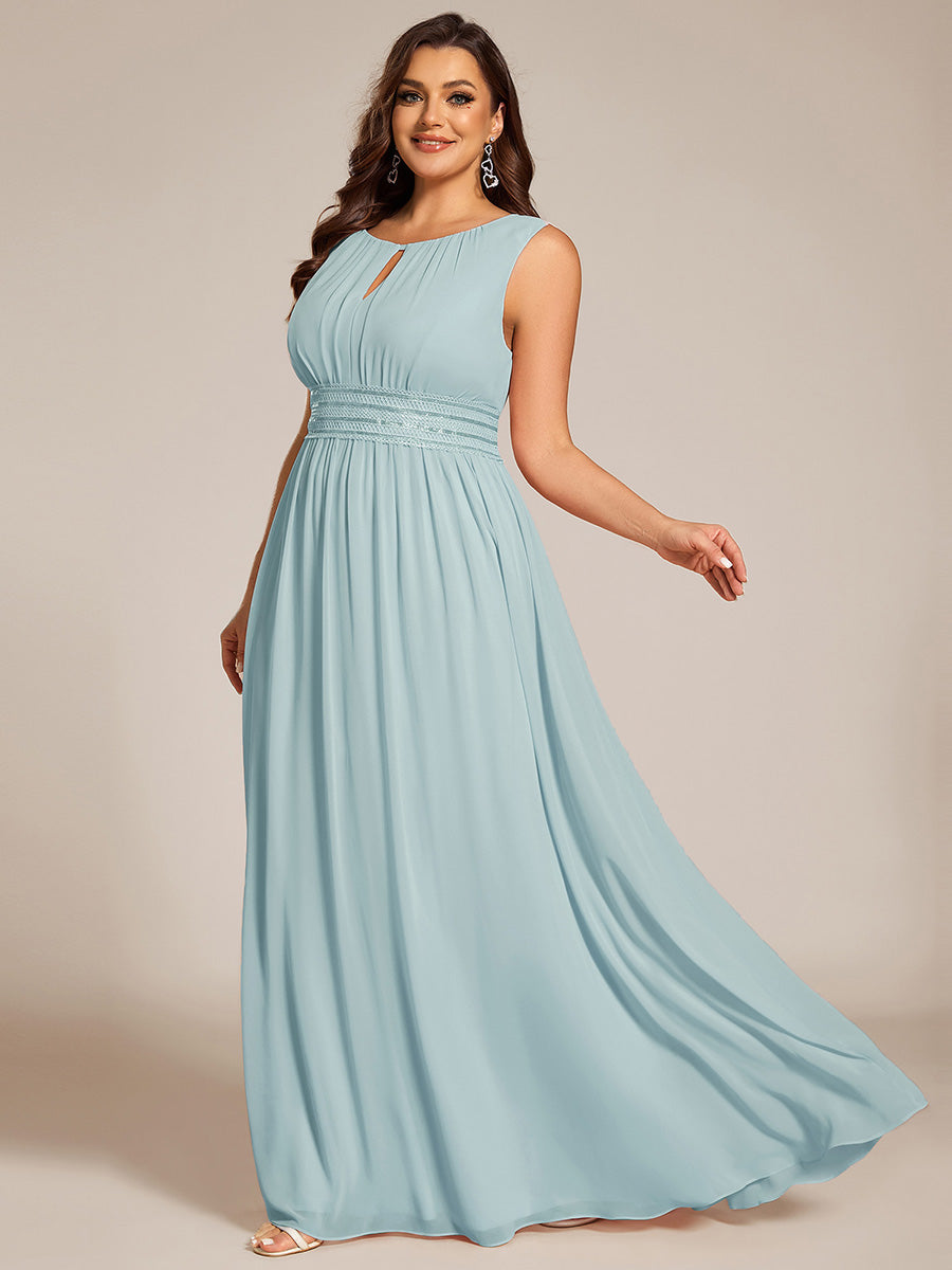 ever KALIA|Hollow Out Sleeveless Maxi Wedding Guest Dress